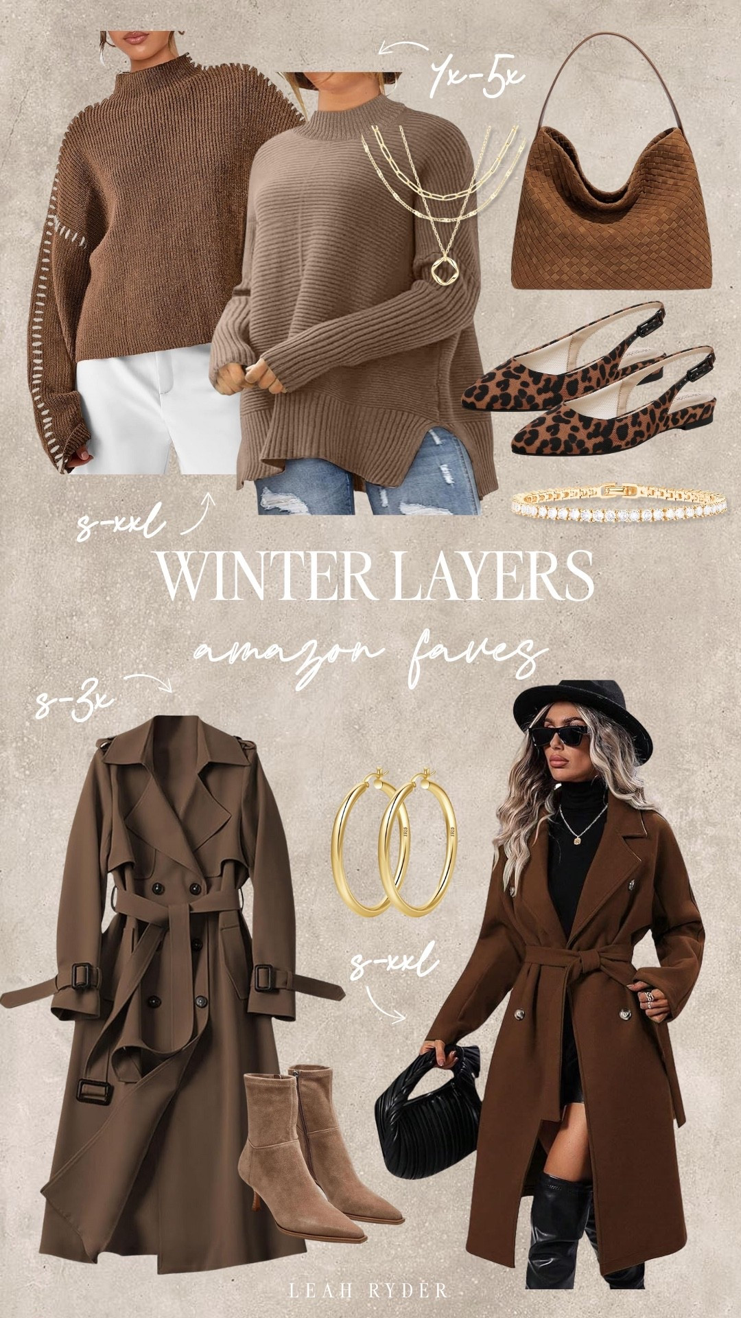 These winter layers from Amazon are perfect for building cozy, chic outfits you can wear all season long. From oversized sweaters and neutral knits to classic trench coats and cold-weather accessories, these pieces make layering effortless. Each item is easy to mix and match for everyday winter outfits, errands, workdays, or casual dinners. These Amazon winter fashion finds are stylish, practical, and great for creating warm outfits without sacrificing comfort.

#LTKSeasonal #LTKmomlife #LTKPlusSize