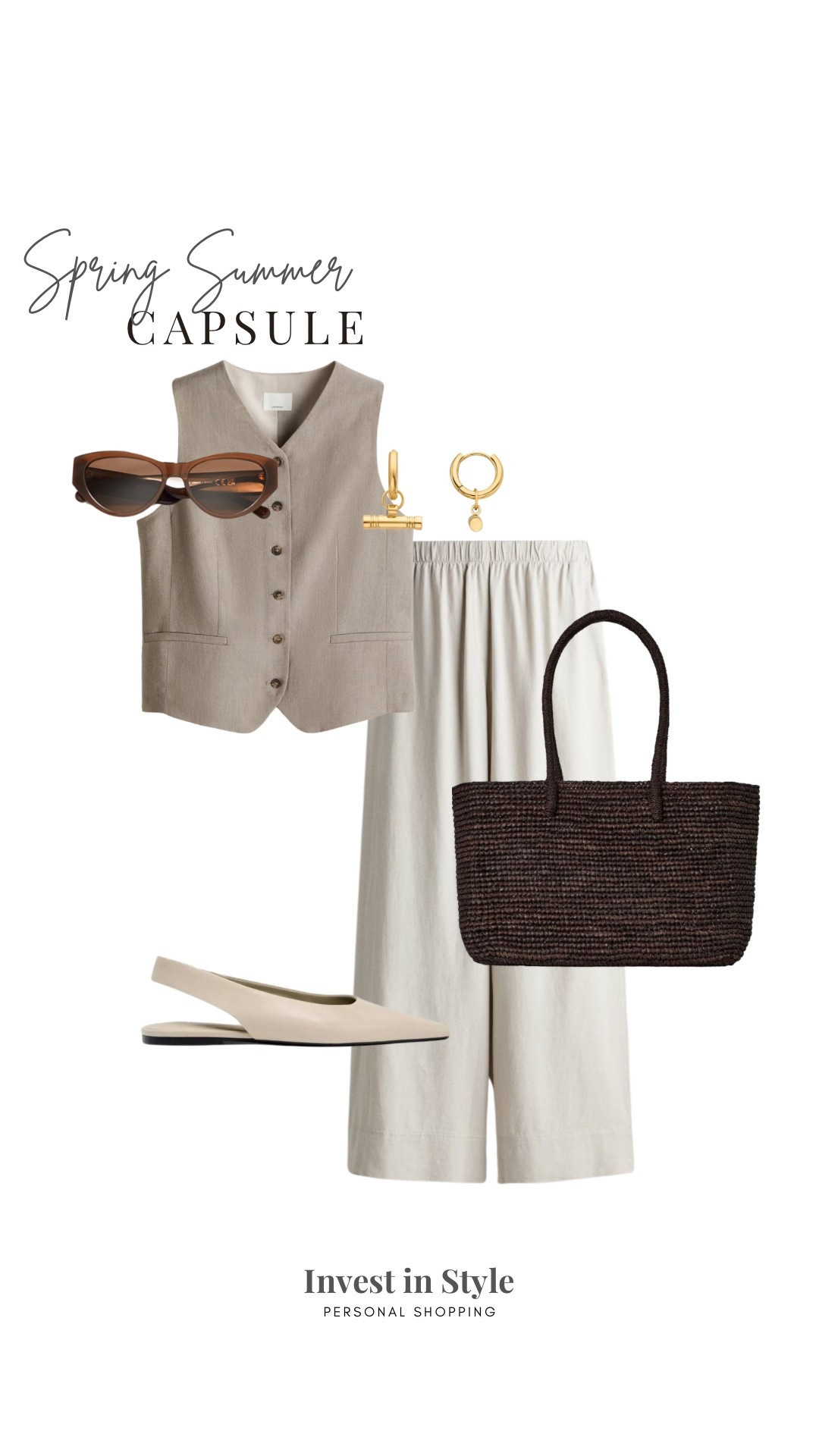 Spring summer waistcoat outfit 

Linen trousers
Smart casual 
Office outfit 
Lunch outfit 
Summer dinner outfit 

#LTKsummer #LTKspring #LTKworkwear