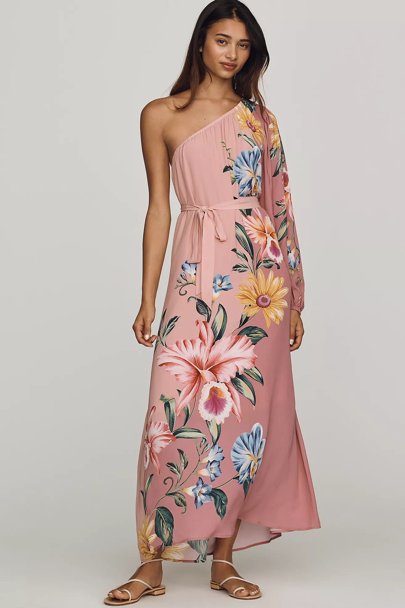 Anthropologie x Farm Rio One-Shoulder Maxi Dress | Anthropologie (US)