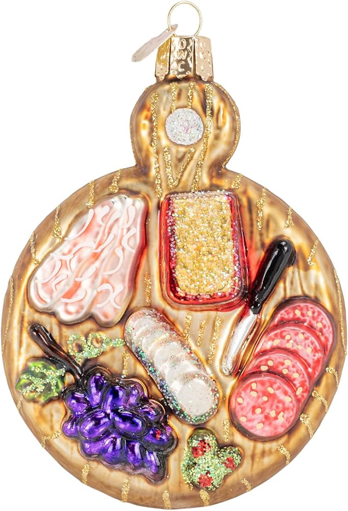 Old World Christmas Charcuterie Board Glass Blown Christmas Tree Ornament | Amazon (US)