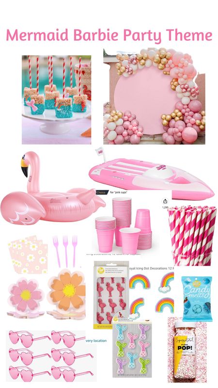 Mermaid Barbie party theme ideas all on amazon! Barbie pink, Barbie birthday party, Barbie cake, Barbie pool party 

#LTKhome #LTKunder50 #LTKswim