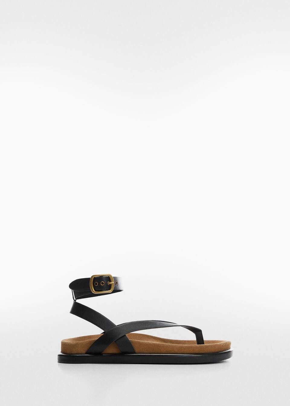 Buckle leather sandals | MANGO (US)