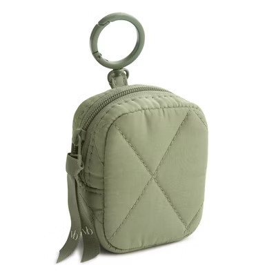 Vera Bradley Women's Outlet Ultralight Large Essential Earbud Bag Charm Deep Lichen Green | Target