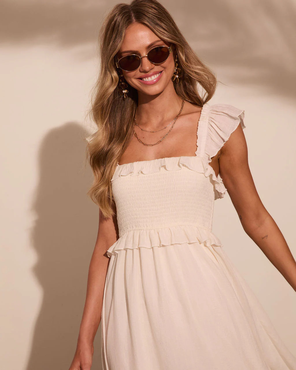 Resort Romance Ruffle Trim Maxi Dress | VICI