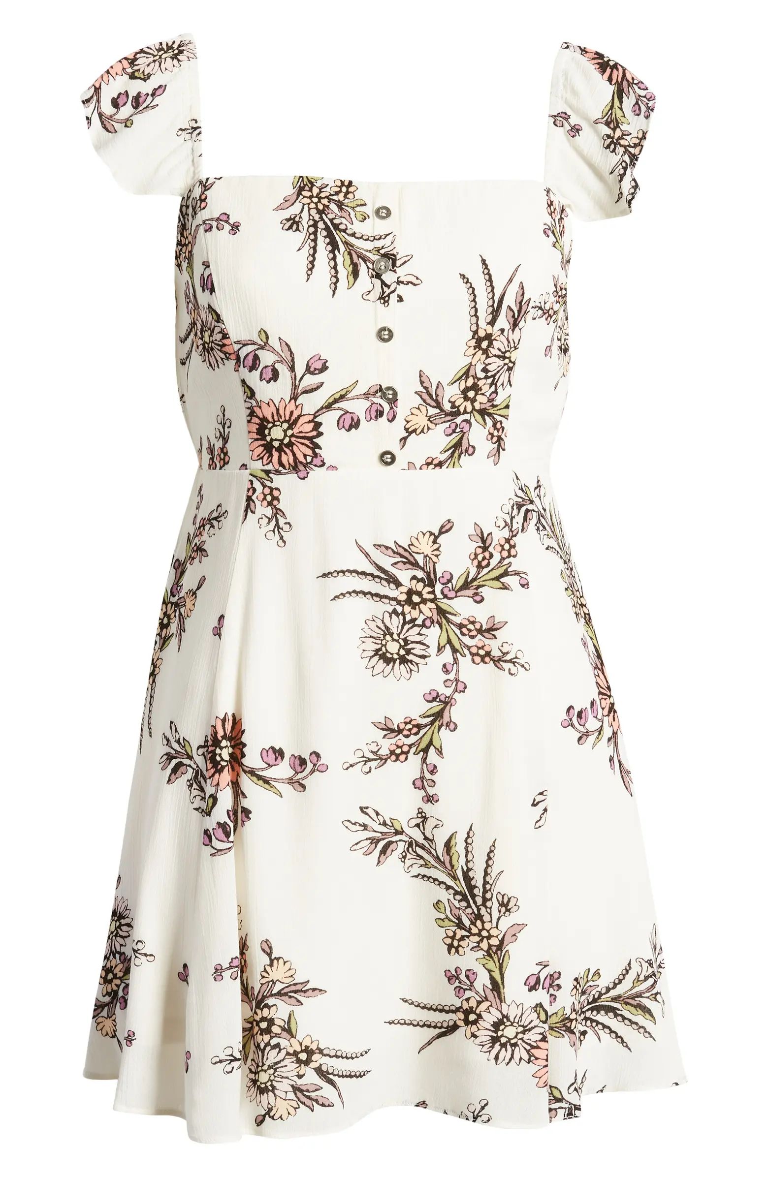 One Sweet Day Floral Print Gauze Minidress | Nordstrom