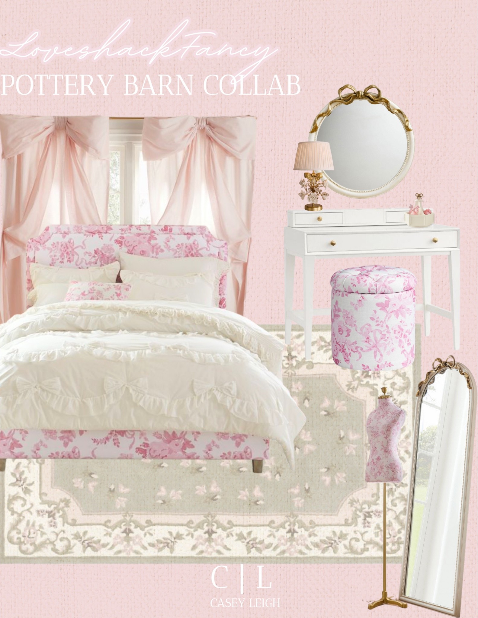 ✨ Dreamy, romantic, and oh-so-pink! The LoveShackFancy x Pottery Barn collab is straight out of a fairytale. 💕 Perfect for creating the coziest, most feminine space with floral prints and vintage-inspired details. 🛏️🌸#LoveShackFancyxPotteryBarn # homedecor

#LTKHome