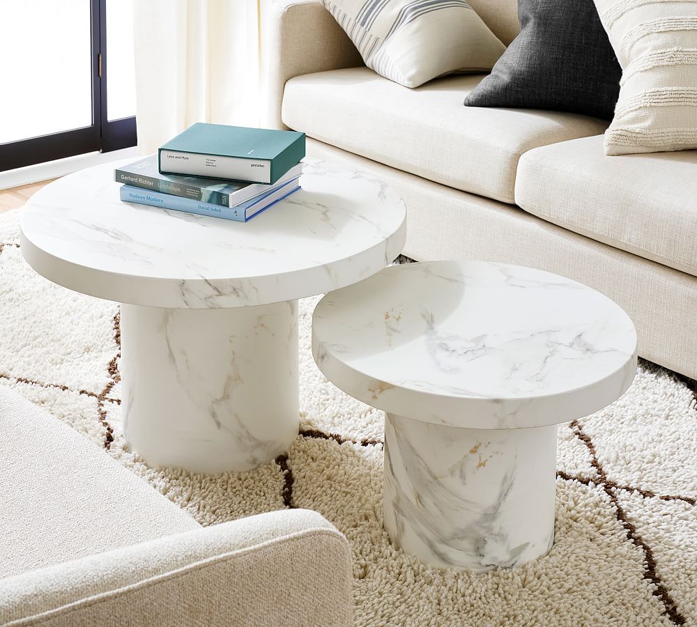 Odessa Round Nesting Coffee Tables | Pottery Barn (US)