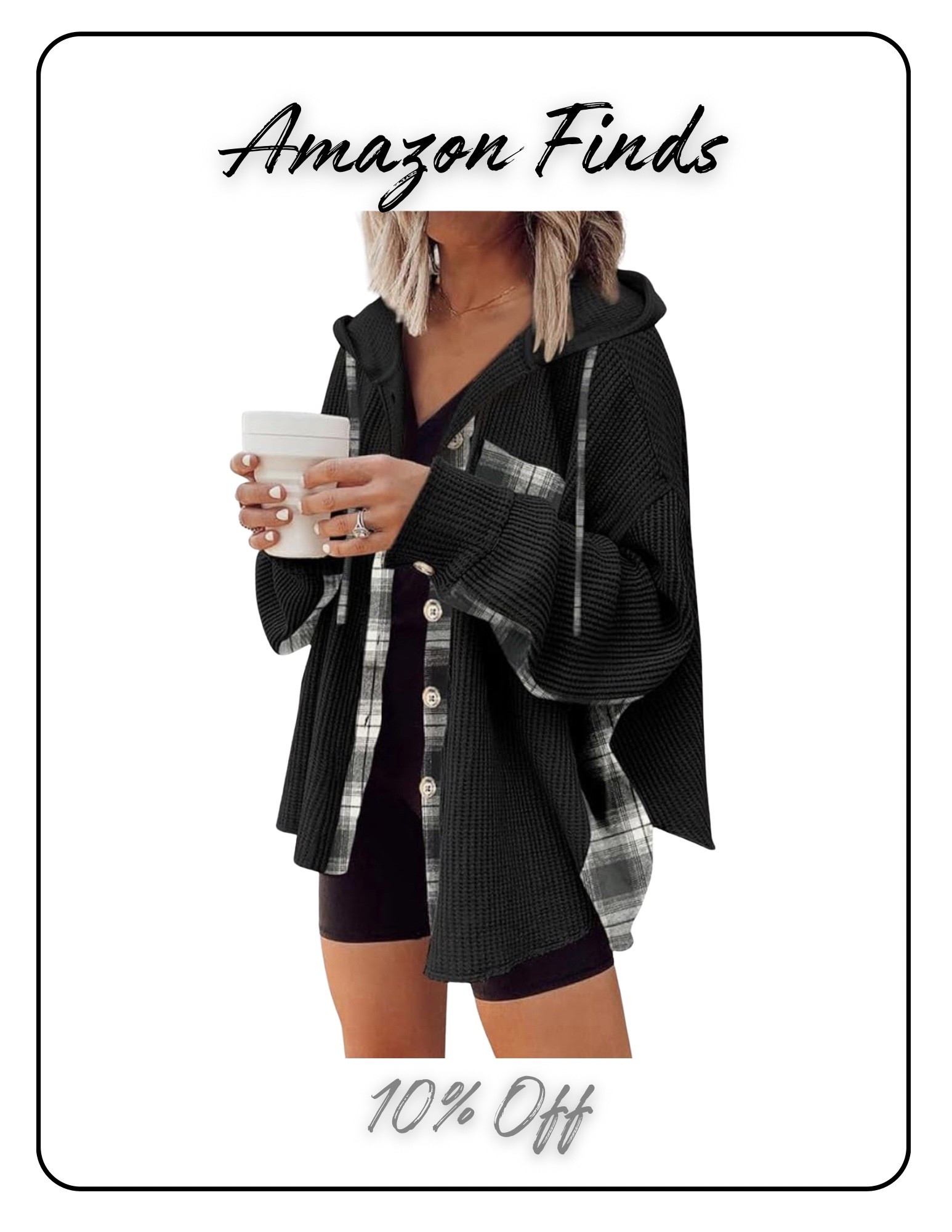 Fall layering made easy 🍂 This black plaid-detailed shacket is the perfect mix of cozy and chic. A must-have closet staple for effortless transitional outfits. Style it with leggings, denim, or over a basic tee. #ltkfall #fallfashion2025 #shacketstyle #womensfallfashion #affordablefashion #neutralstyle #ltkitbag #layeredlook

#LTKStyleTip #LTKSeasonal #LTKActive