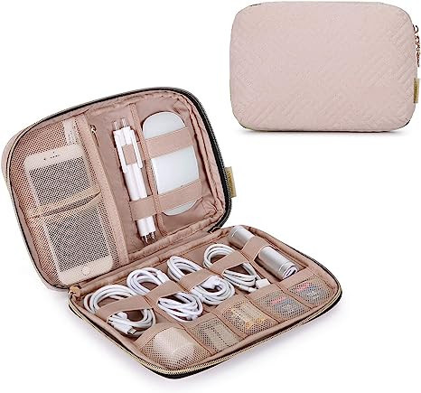 BAGSMART Electronic Organizer Small Travel Cable Organizer Bag for Hard Drives, Cables, Charger, ... | Amazon (US)
