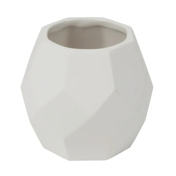 Create Basics Paintable Small Ceramic Geometric Planter | Walmart (US)