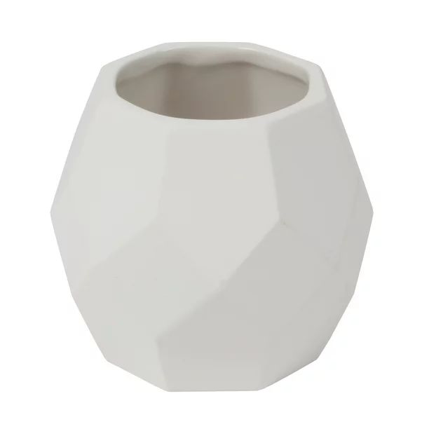 Create Basics Paintable Small Ceramic Geometric Planter | Walmart (US)
