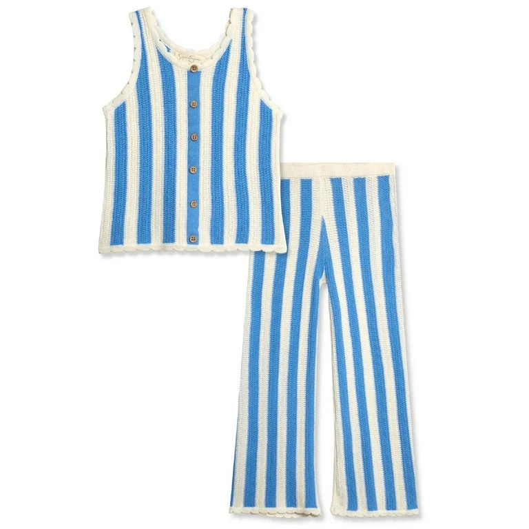 Jessica Simpson Girls' Crochet Pant Set, Sizes 4-12 | Walmart (US)