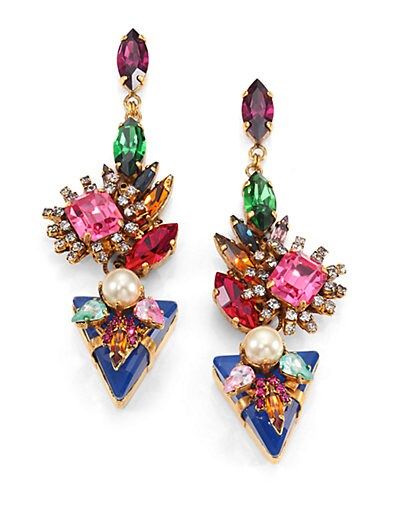 Swarovski Crystal Velocity Drop Earrings | Saks Fifth Avenue