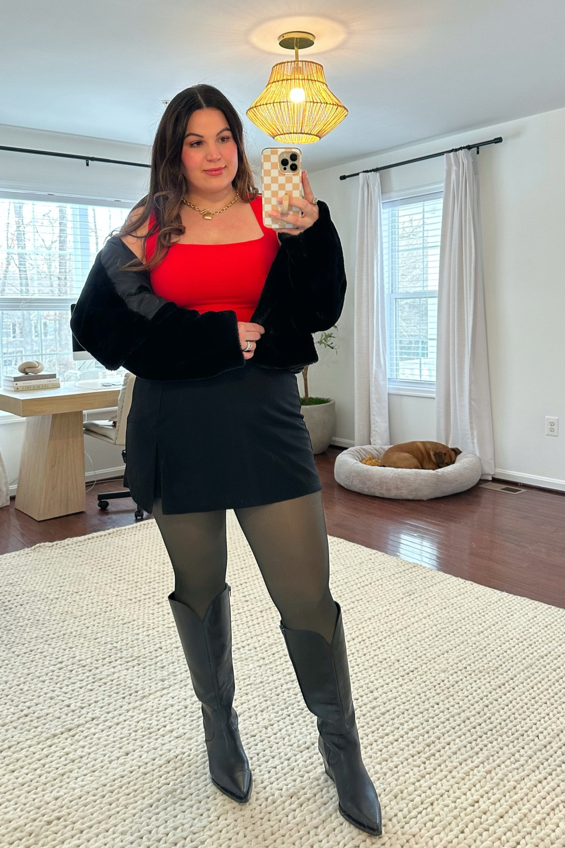 Midsize Valentine’s Day outfit from Amazon! For a night out with the girls 🥂 

Tank - xl
Skort - xl plus 
Boots - 10 wide 
*similar coats (this from banana republic factory from a few years ago) 
Tights - l/xl *sold out 😭 added a similar pair! 

Valentine’s Day outfit, Valentine’s Day, going out, going out outfit, midsize outfit, midsize, midsize outfit, Galentine’s day, Amazon Valentine’s Day 


#LTKFindsUnder50 #LTKSeasonal #LTKMidsize