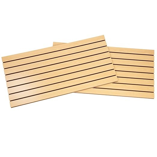 SSWBasics 4 ft x 2 ft Horizontal Maple Slatwall Easy Organizer Panels (24"H x 48"L) - Pack of 2 -... | Amazon (US)