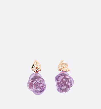 Rose Dior Pré Catelan Earrings Pink Gold, Diamonds and Amethysts | DIOR | Dior Beauty (US)