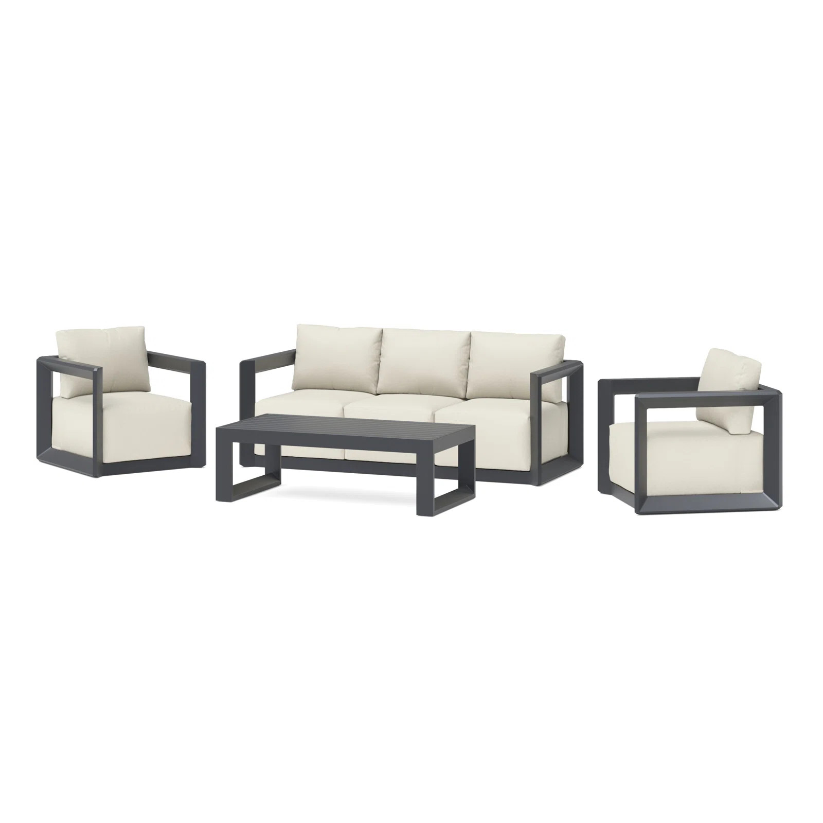 Corey 4-Piece Outdoor Aluminum Seating Group | AllModern