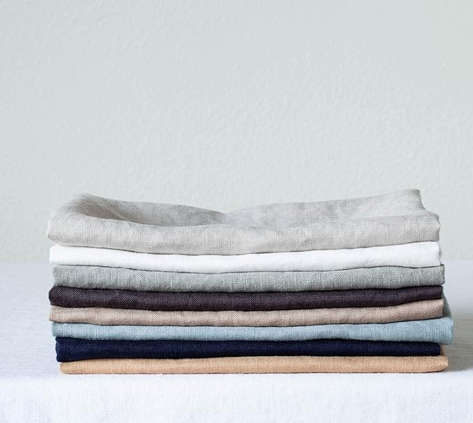 100% Pure Flax Linen Kitchen Towels-20x27 Inch-Stonewashed Flax Linen-Extra Soft Quick Dry for Te... | Amazon (US)