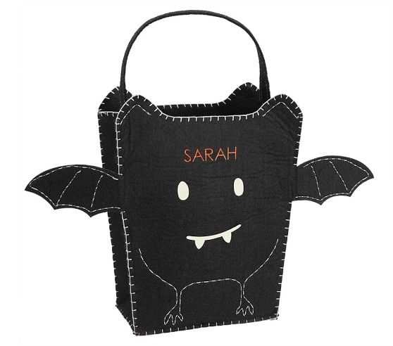 Glow-in-the-Dark Bat Felt Treat Bag | Pottery Barn Kids