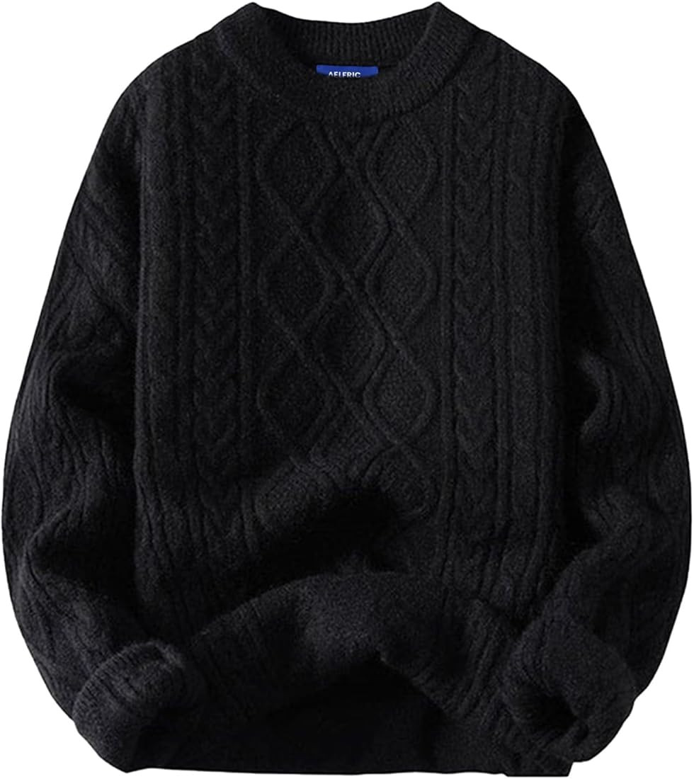 Aelfric Eden Oversized Sweater 90s Vintage Heavy Knitted Sweater Long Sleeve Sweater Women Woven ... | Amazon (US)
