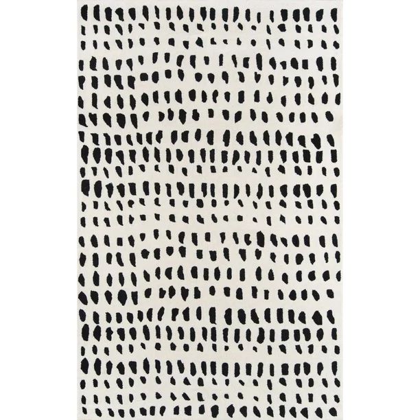 Momeni Delmar Boho Dots Geometric Modern Area Rugs, Off-White, 3'6" X 5'6" - Walmart.com | Walmart (US)