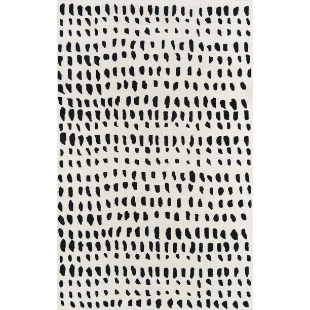Momeni Delmar Boho Dots Geometric Modern Area Rugs, Off-White, 3'6" X 5'6" - Walmart.com | Walmart (US)