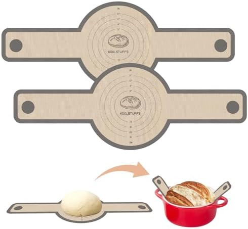 Silicone Bread Sling for Dutch Oven, 2 PCS Non-Stick & Easy Clean Reusable Silicone Bread Baking ... | Amazon (US)