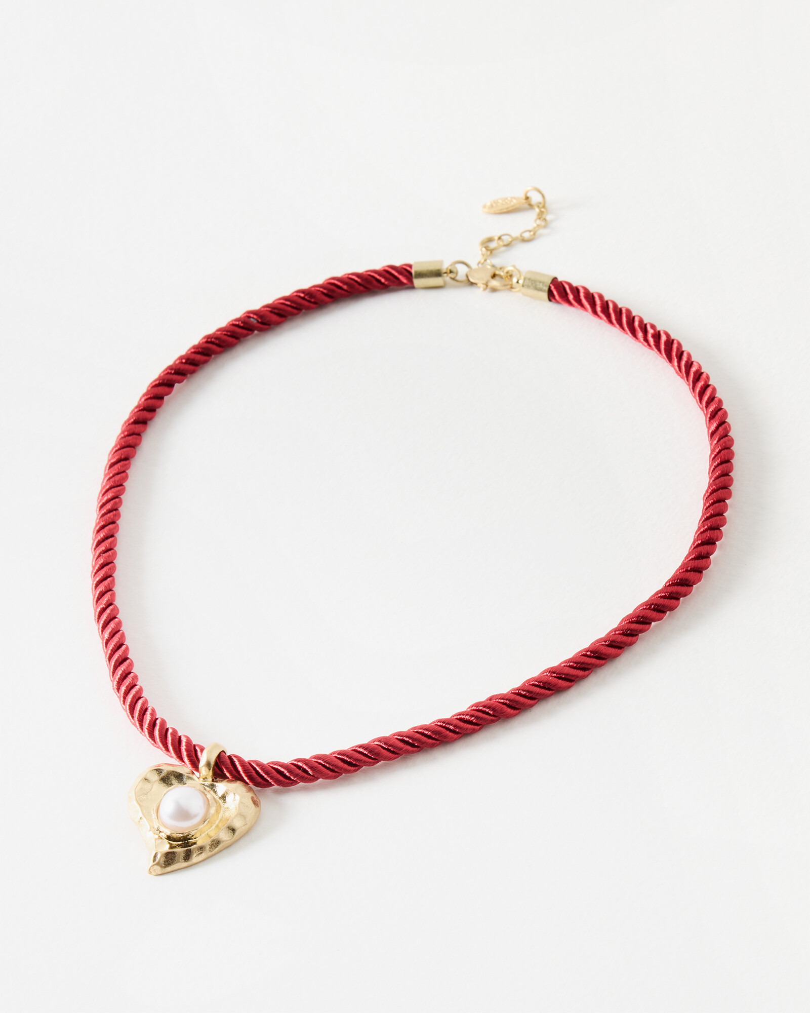 Veronica Twisted Cord Heart Pendant Necklace | Oliver Bonas | Oliver Bonas (Global)