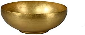 Serene Spaces Living Antique Brass Decorative Bowl, Use as Metal Fruit Bowl, for Floating Candles... | Amazon (US)