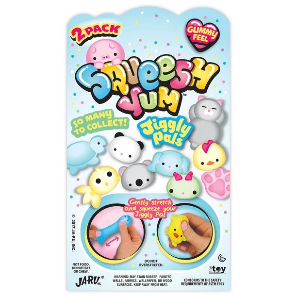 Squeesh Yum Jiggly Animal Pal Characters (Styles Will Vary), Novelty Toys - Walmart.com | Walmart (US)