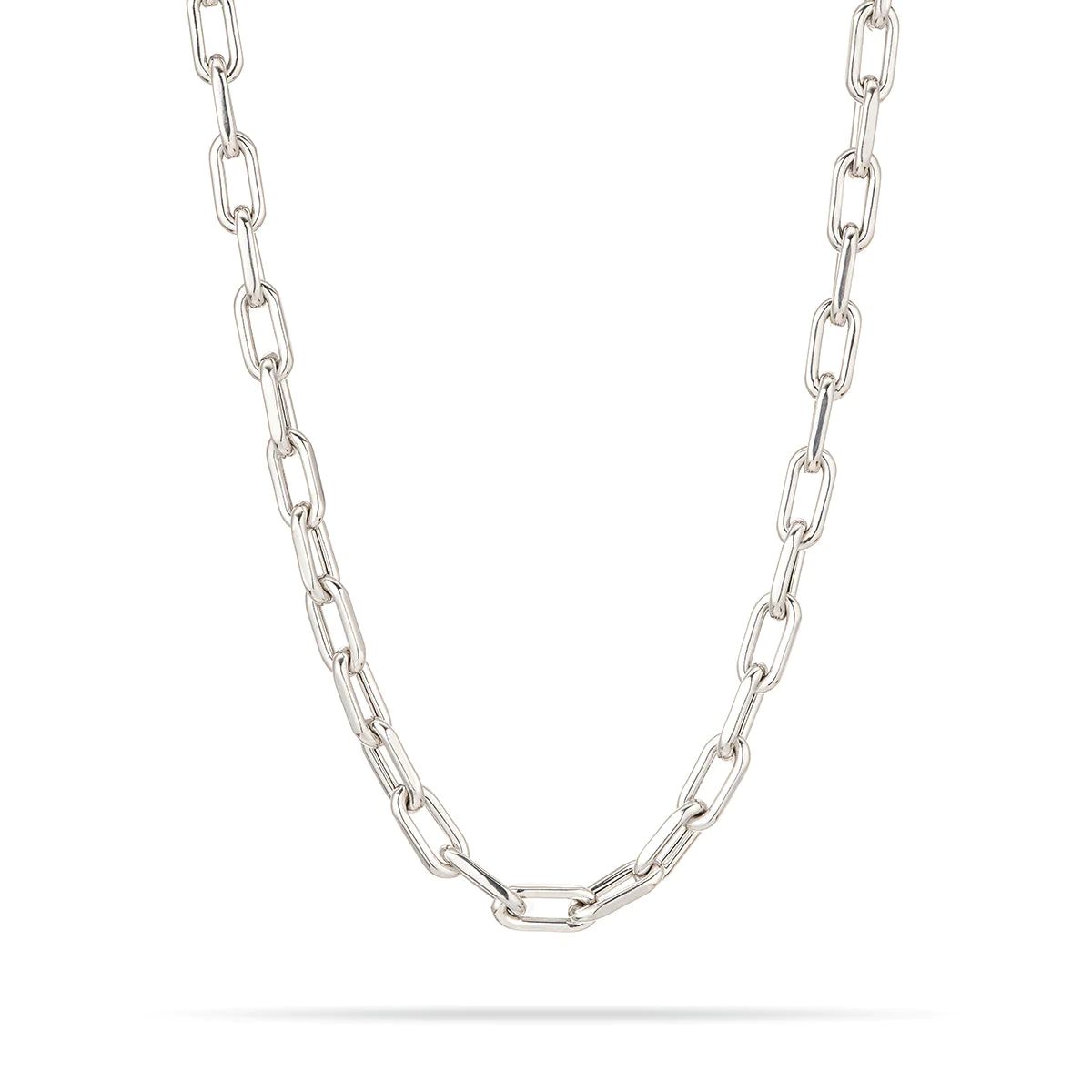 5.3mm Italian Chain Link Necklace in Sterling Silver | Adina Reyter