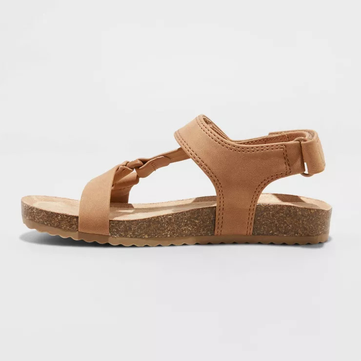 Toddler Boys' Lonnie Footbed Sandals - Cat & Jack™ Cognac | Target