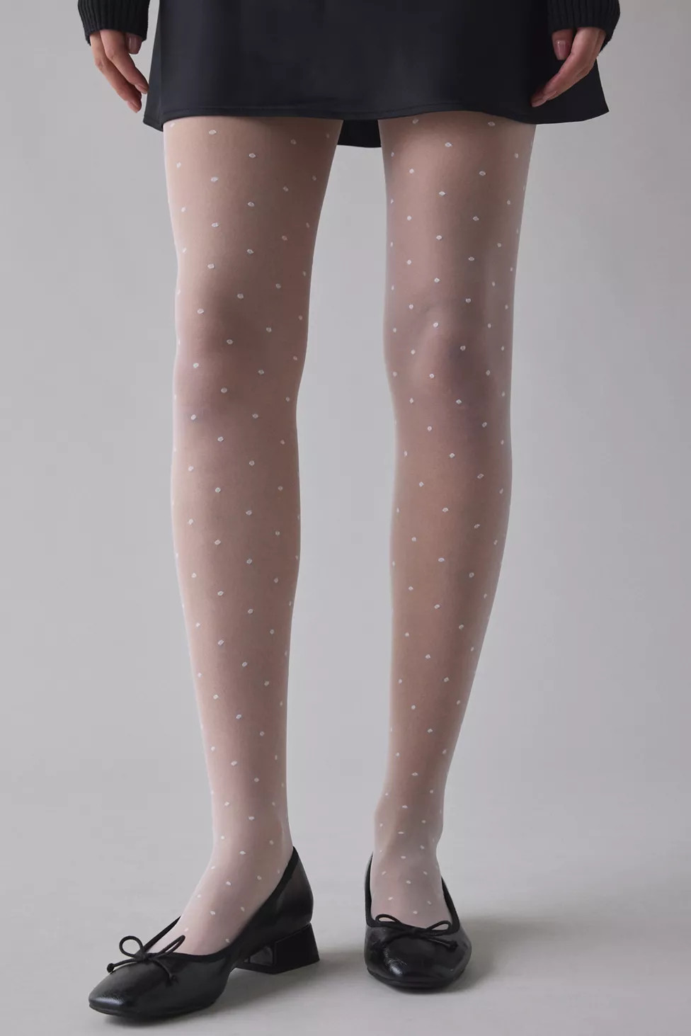 Mini Polka Dot Semi-Sheer Tights | Urban Outfitters (US and RoW)