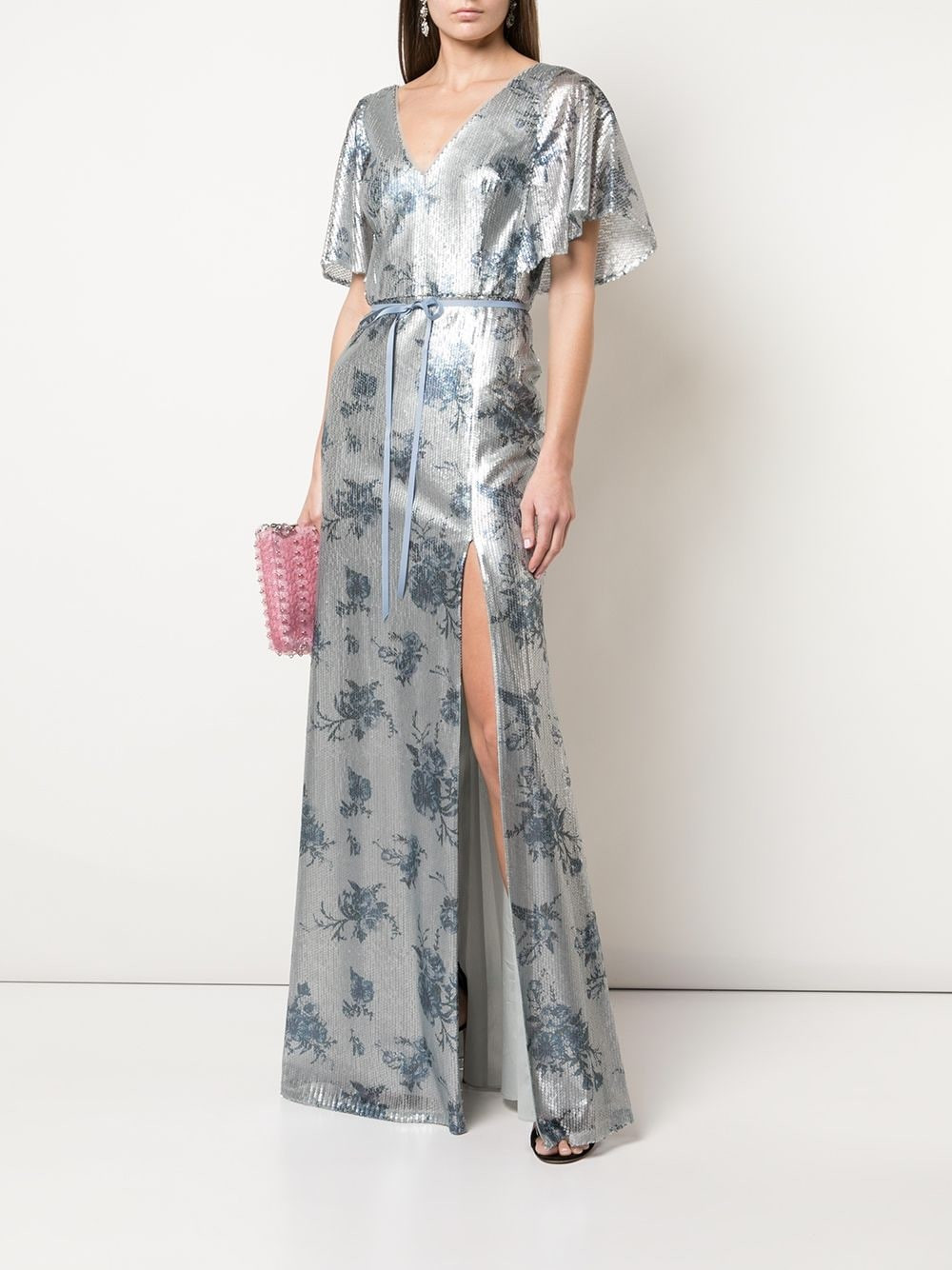bridesmaid  floral-printed sequin gown | Farfetch Global