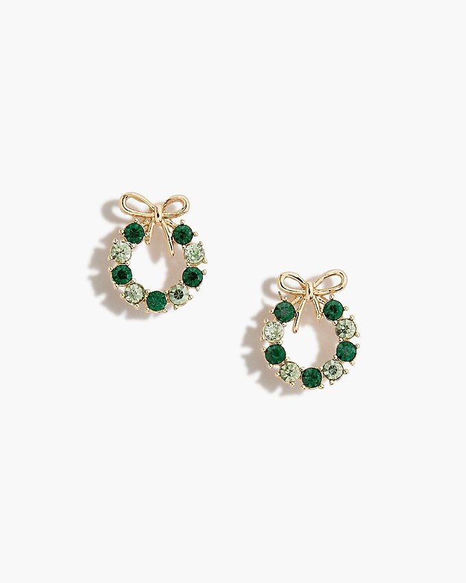 Wreath stud earrings | J.Crew Factory