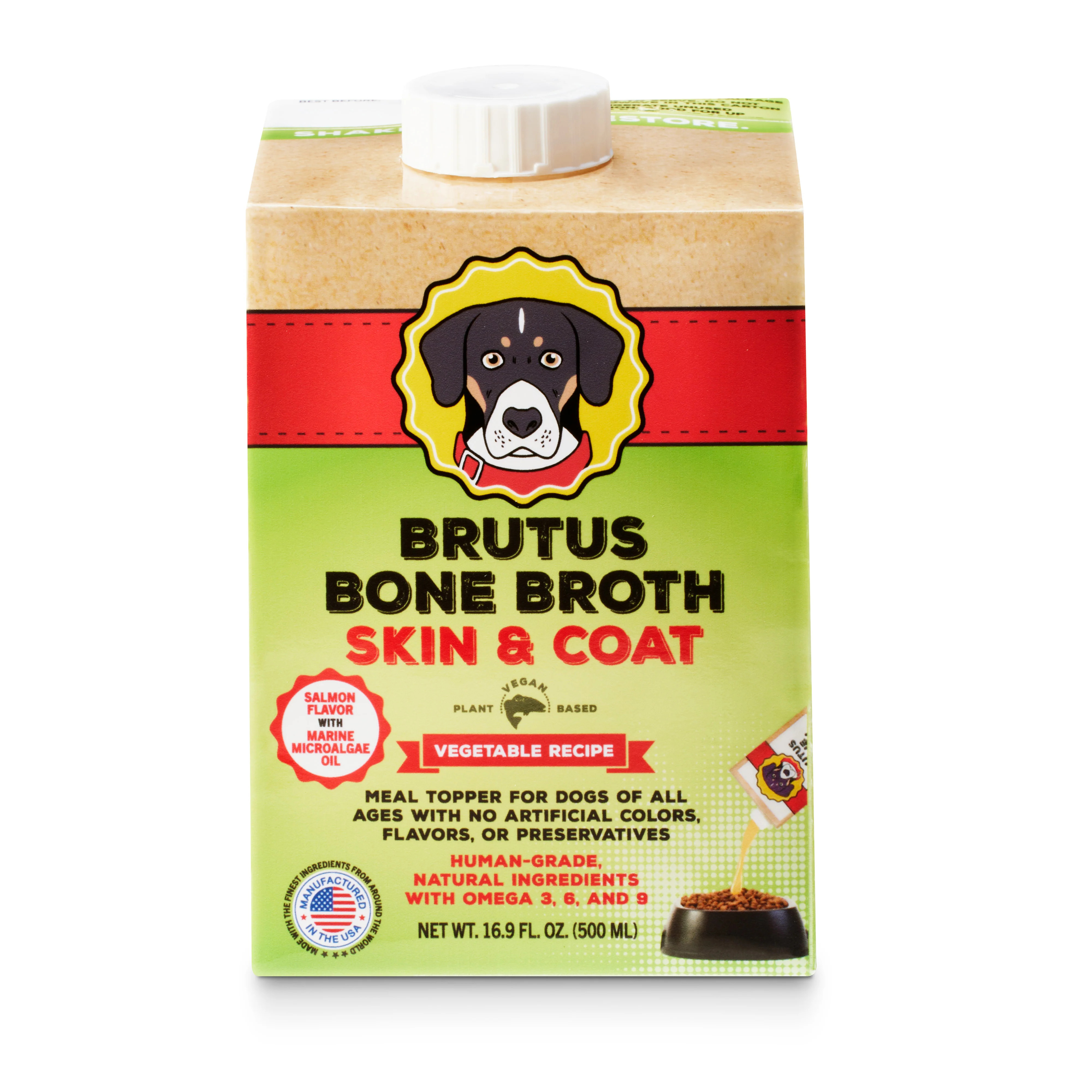 Mini Vegetable Brutus Broth for Dogs | Dog Food Topper & Dog Food Gravy | Brutus Broth