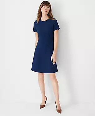 The Flare Dress in Fluid Crepe | Ann Taylor (US)