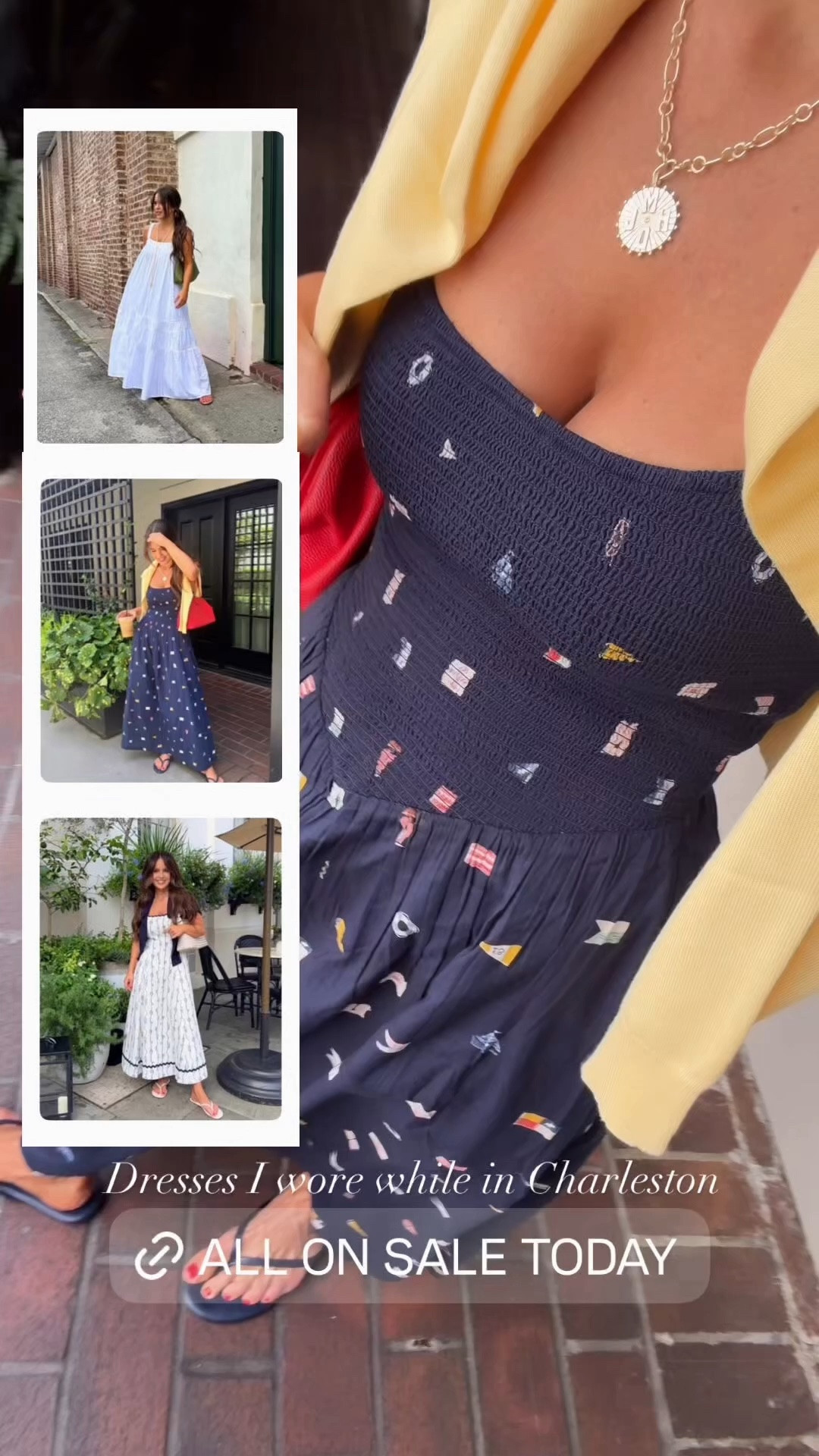 @abercrombie dresses I wore while visiting Charleston are on sale today! Wearing a XS in all. 

Maxi dress, summer dress, vacation dress,

#LTKootd #LTKPetite #LTKSaleAlert