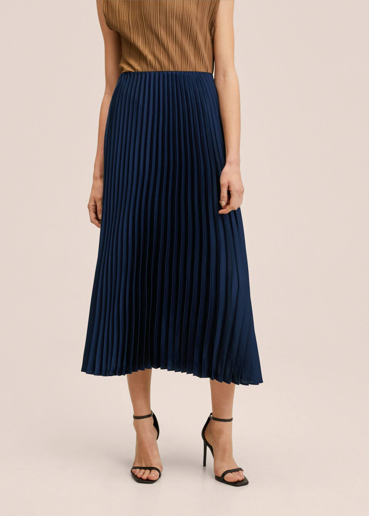 Pleated midi skirt | MANGO (US)