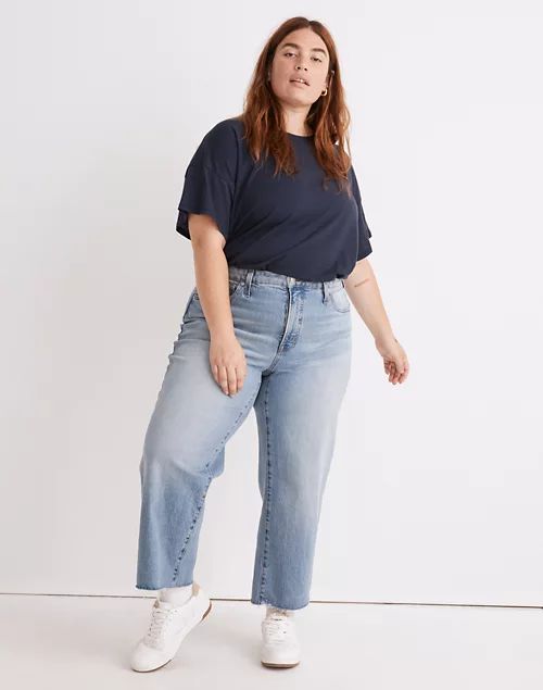 The Plus Perfect Vintage Wide-Leg Crop Jean in Catlin Wash | Madewell