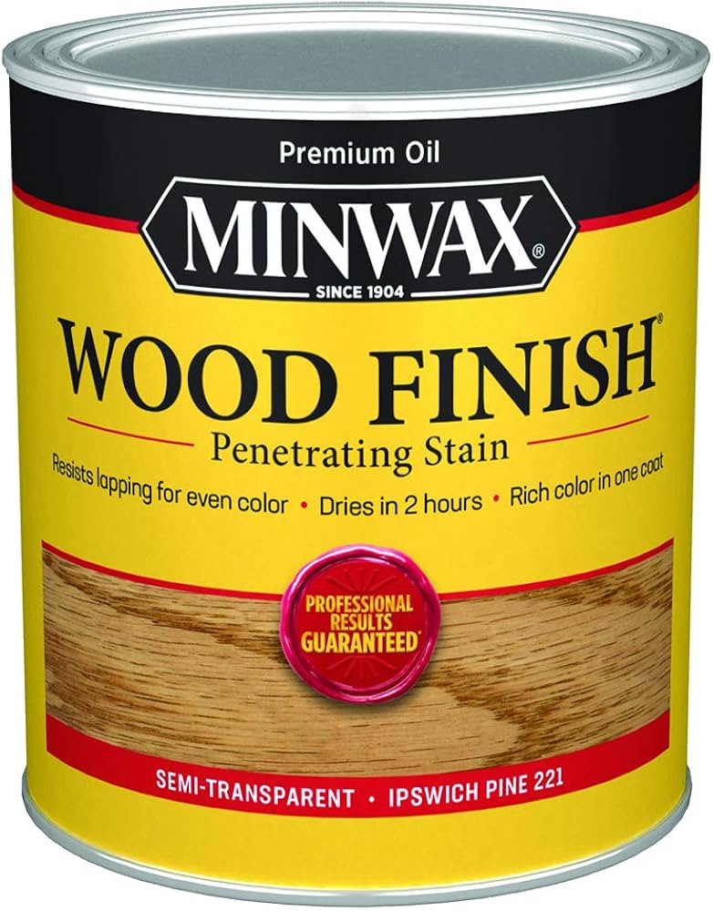 qt Minwax 70004 Ipswich Pine Wood Finish Penetrating Oil-Based Wood Stain | Amazon (US)