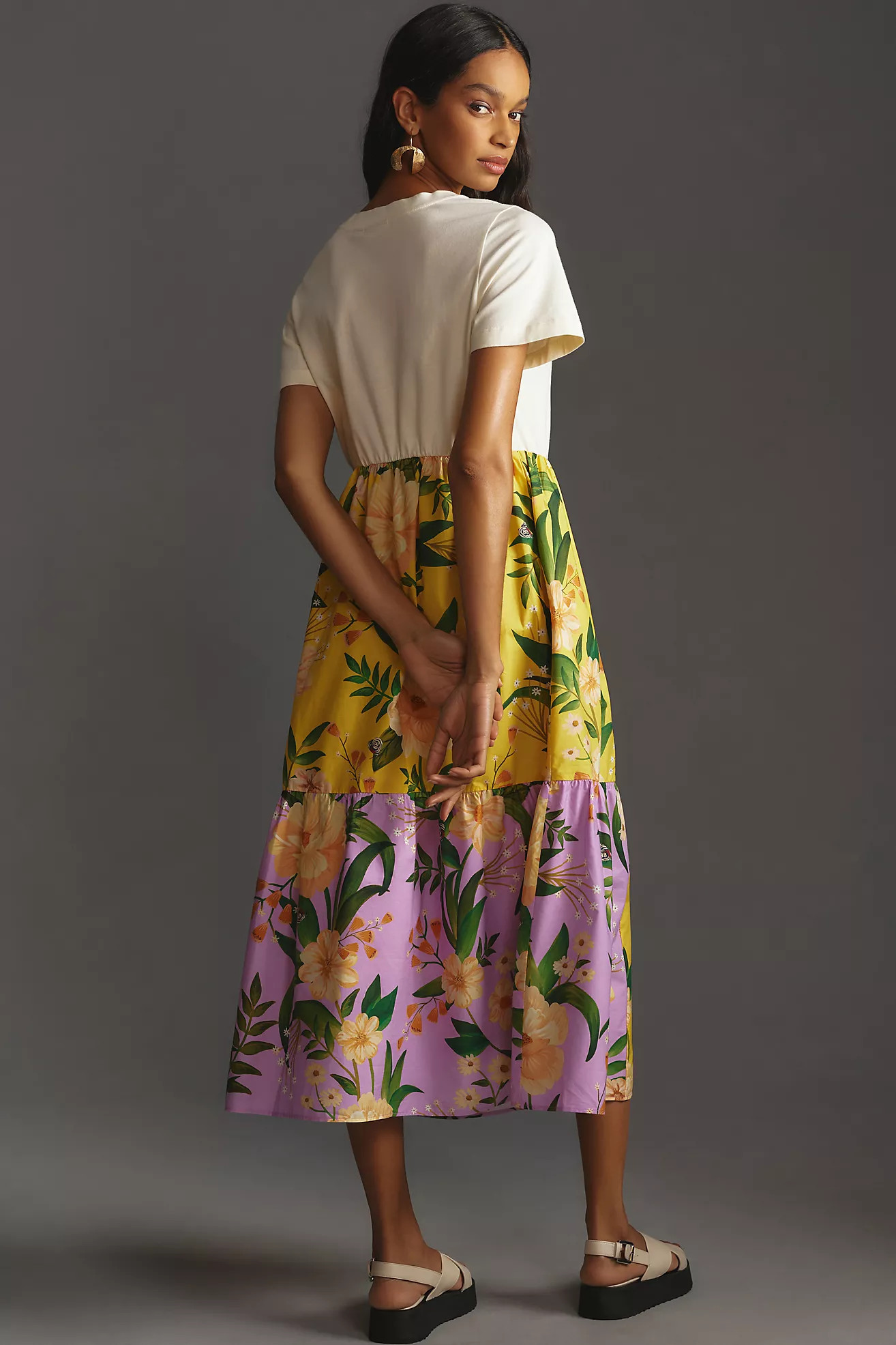 Farm Rio Tiered Maxi Shirt Dress | Anthropologie (US)