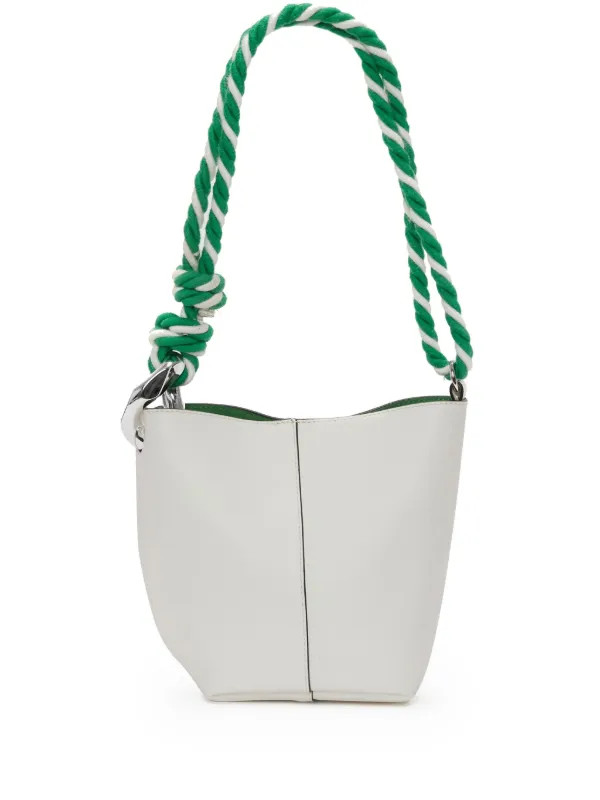 JW Anderson Small Corner Bucket Bag | White | FARFETCH | Farfetch Global