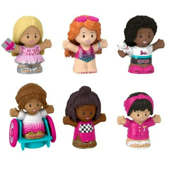 Fisher-Price Little People Barbie Figure, 6 Piece Pack | Walmart (US)