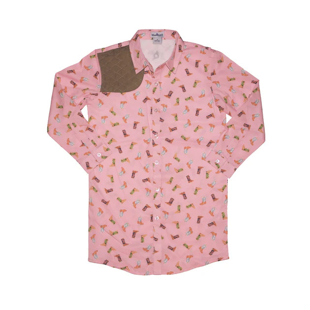 Pink Boots & Khaki Dress | BlueQuail Clothing Co.