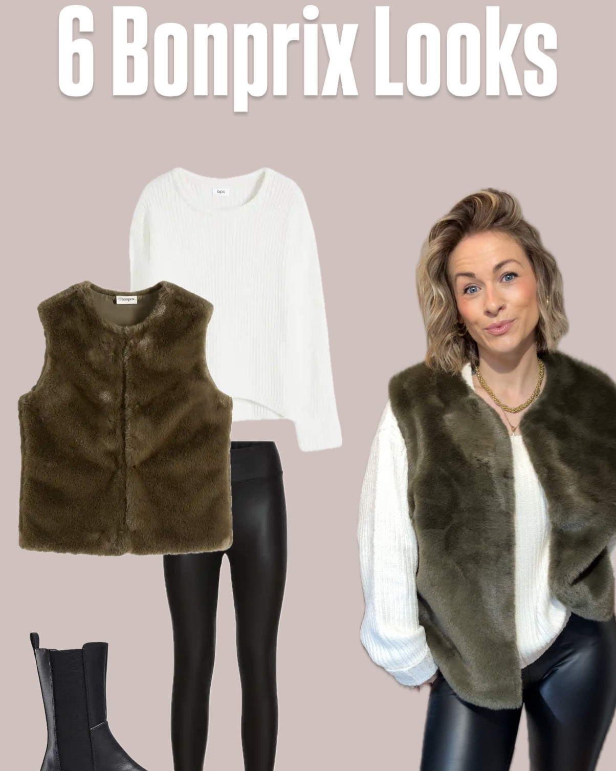 BONPRIX Looks  😍✨
#weste # #weste #lederleggings #bonprix #pullover 

#LTKdeutschland #LTKstyletip #LTKwinter