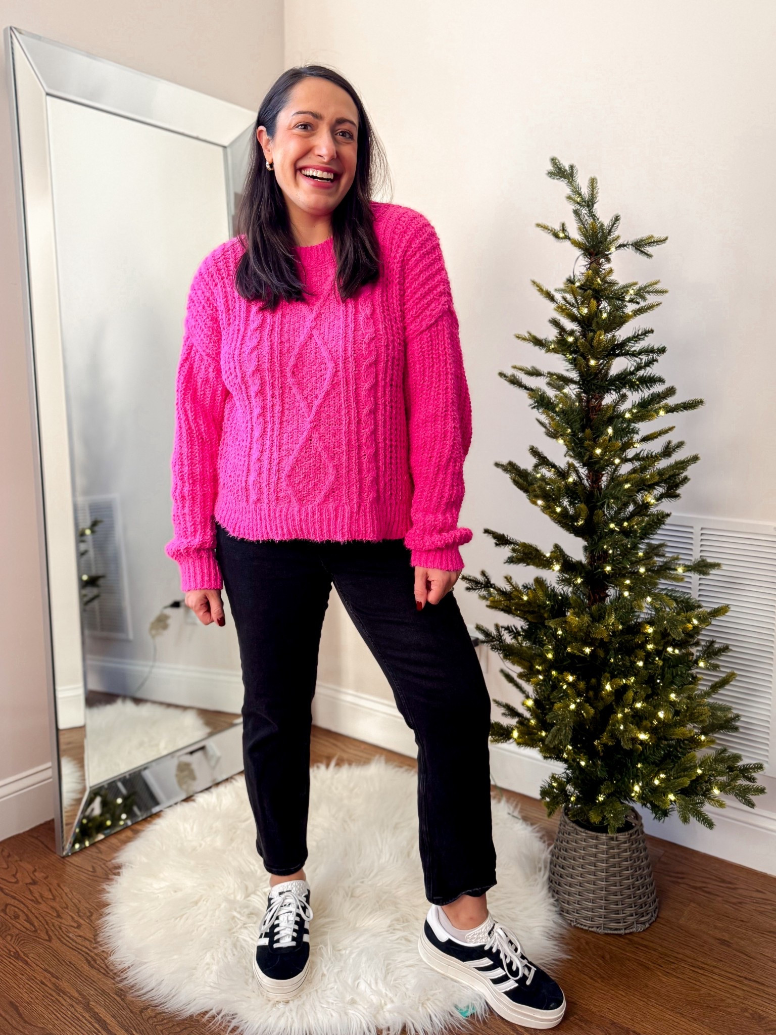 Walmart pink sweater: large

#LTKBump #LTKFindsUnder50 #LTKPetite