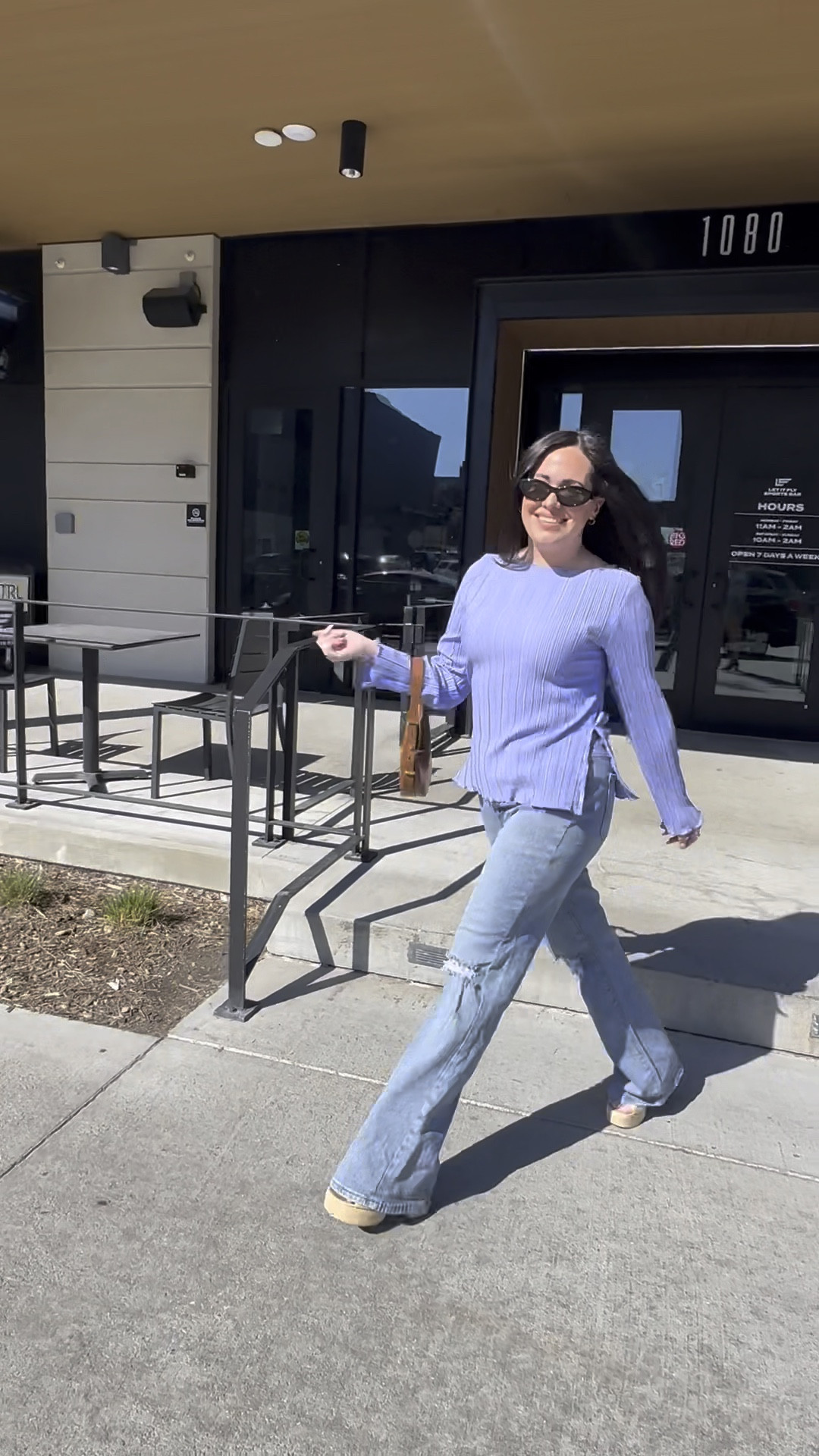 This periwinkle/ purple boat neck top is only $18 from Target! I have it in both this color and the hot pink, which is linked below. It has a slight bell sleeve and slits in the side that pair perfectly with flare jeans! This is giving me a retro / Y2K vibe 🫶 #y2k #daywear #ltkunder50 #targetfinds 

#LTKmidsize #LTKsalealert #LTKstyletip