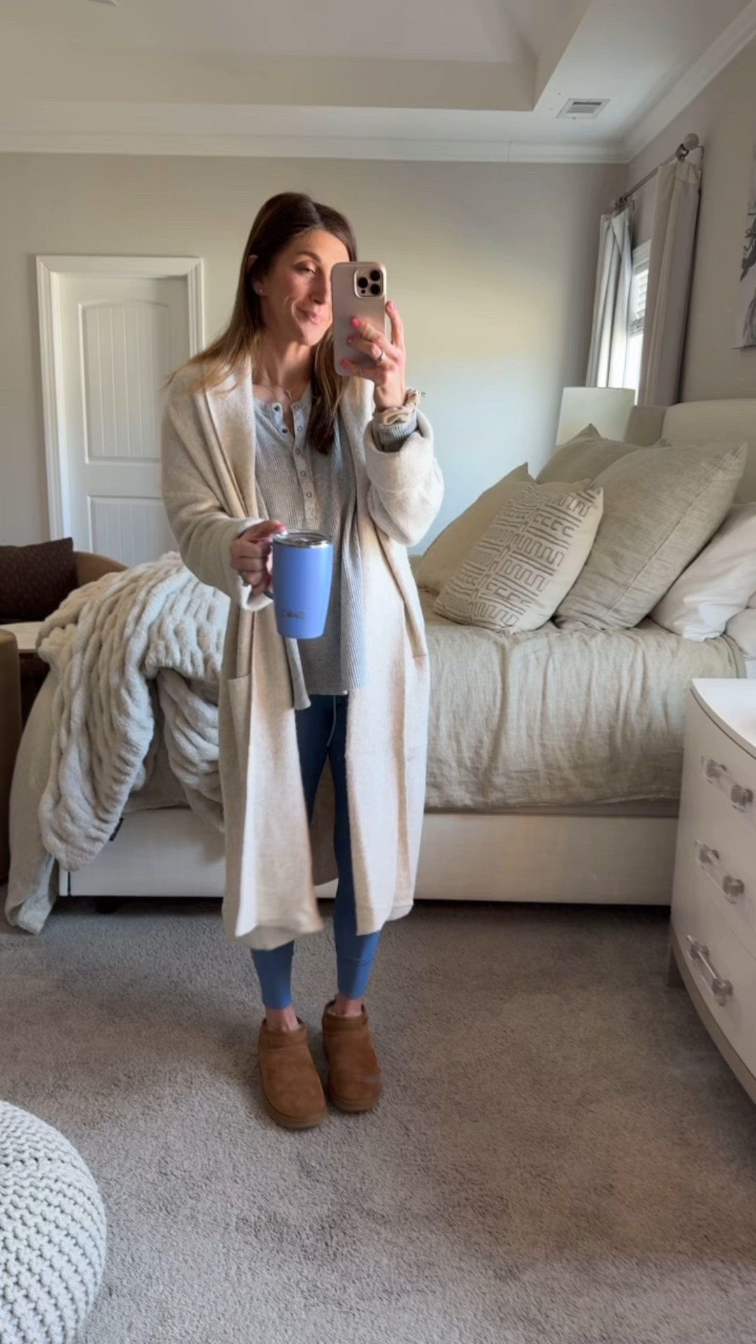 Cardigan on sale on Amazon 27% off. Oversized-wearing a medium 

Henley long sleeve is old from Aerie but linking similar 

Leggings are Daily Pocket Leggings from Vuori. Now back in this color!! Also new colors are available too! Offered in pocket style or no pocket. Functional drawstring. TTS-wearing a small

Uggs: size 8 classic mini. On sale and available in other colors 

Linking necklaces, swig mug, and loopy phone case-10% off with code: watsonansley10

Click here to shop 

Necklaces | swig | mug | tiny tags | electric picks | cross necklace | Henley tee | ribbed | snap up | nursing friendly | bump friendly | cardigan | pockets | sweater | Vuori | leggings | joggers | Uggs | boots | classic mini | sale | loopy phone case | engraved | personalized | active | daily | mom life | everyday style | ootd 



#LTKootd #LTKSaleAlert #LTKmomlife