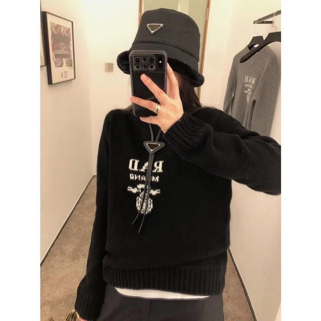 Autumn and winter the latest brand P design women's sweater fashionable England wind leisure prin... | DHGate